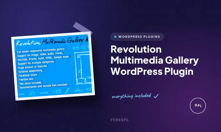 revolution multimedia gallery wordpress plugin