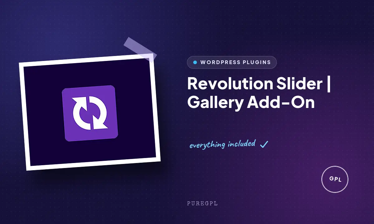 Slider Revolution | Gallery Add-On