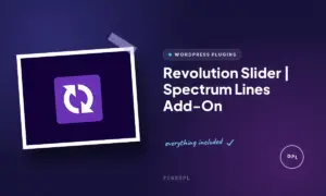 revolution slider spectrum lines add on