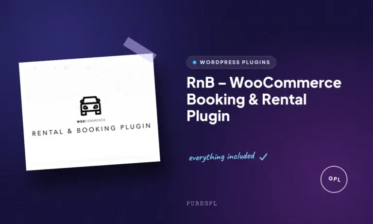 rnb woocommerce booking rental plugin
