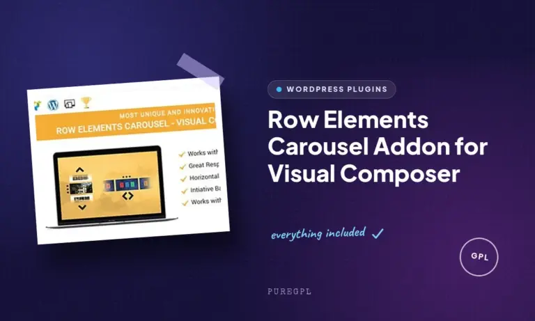 row elements carousel addon for visual composer