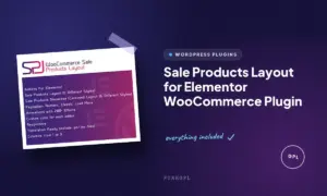 sale products layout for elementor woocommerce plugin