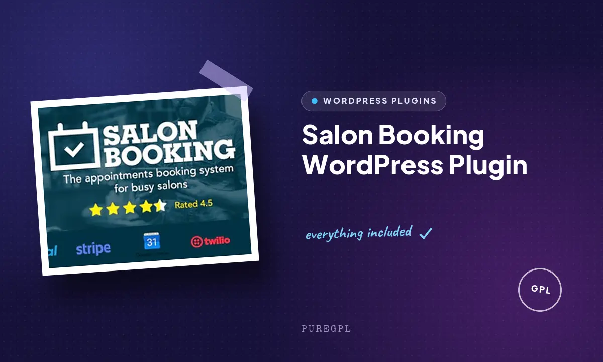 Salon Booking WordPress Plugin
