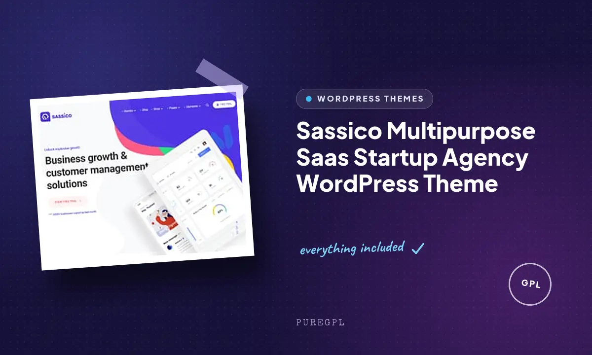 Sassico Multipurpose Saas Startup Agency WordPress Theme