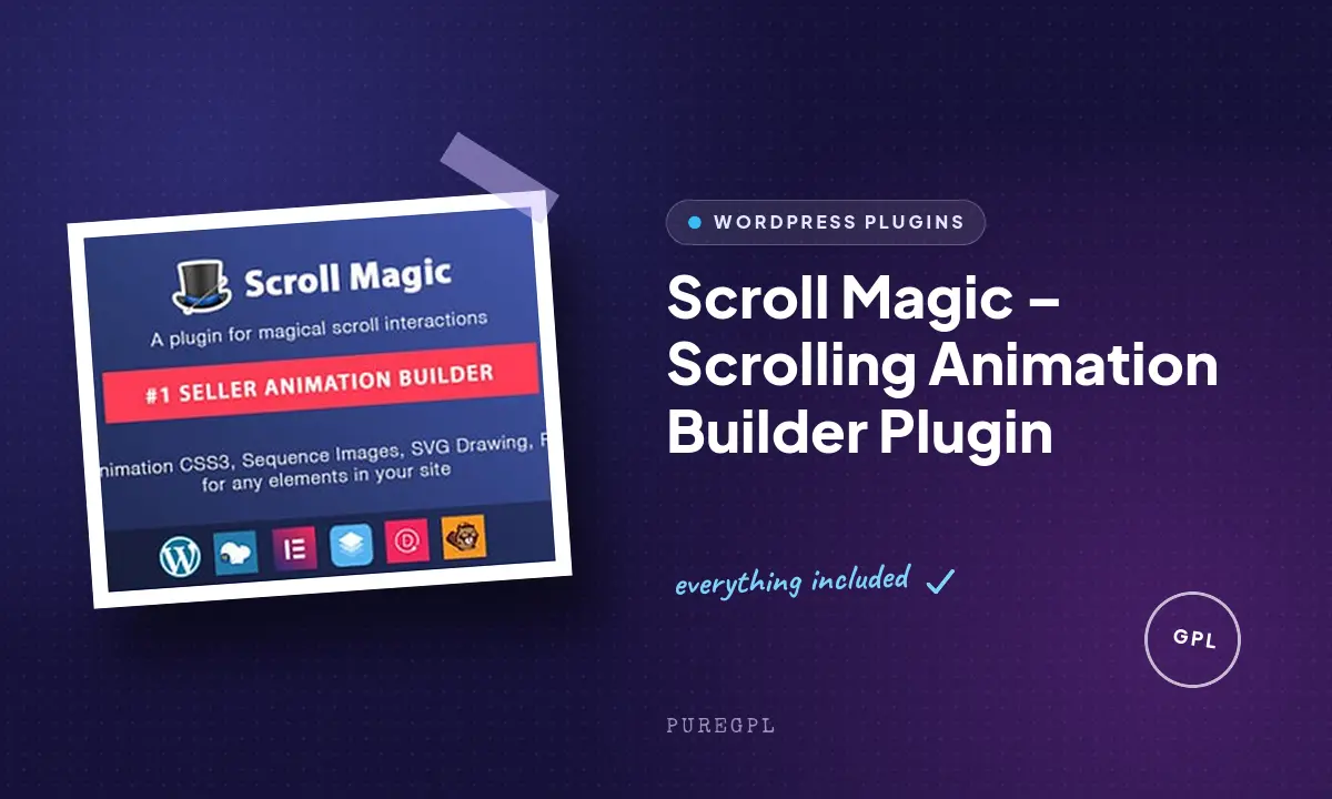 Scroll Magic – Animation Builder WordPress Plugin