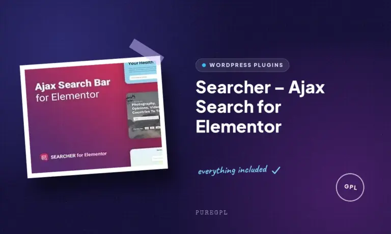 searcher ajax search for elementor