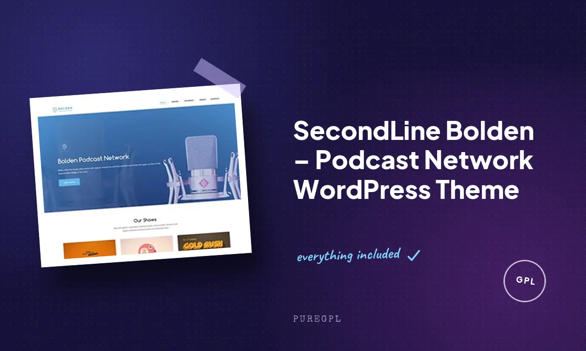SecondLine Bolden – Podcast Network WordPress Theme