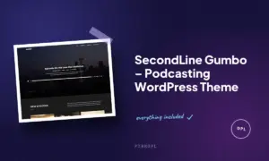 secondline gumbo podcasting wordpress theme