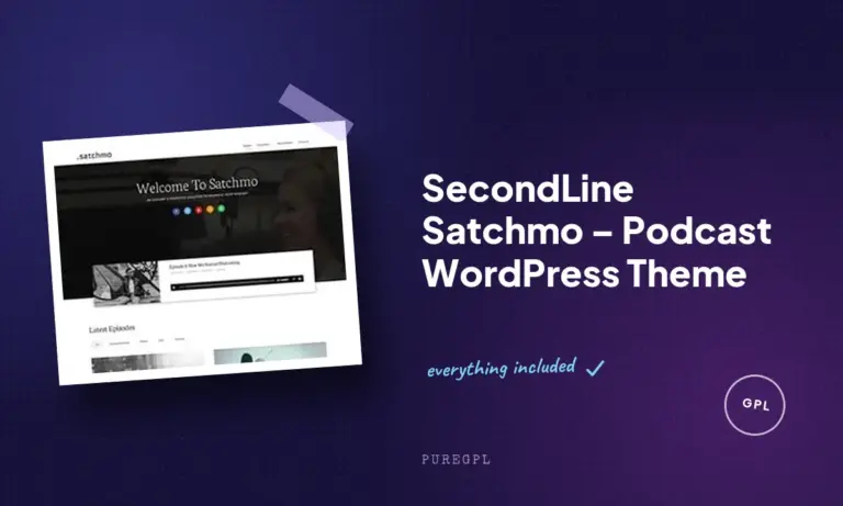 secondline satchmo podcast wordpress theme