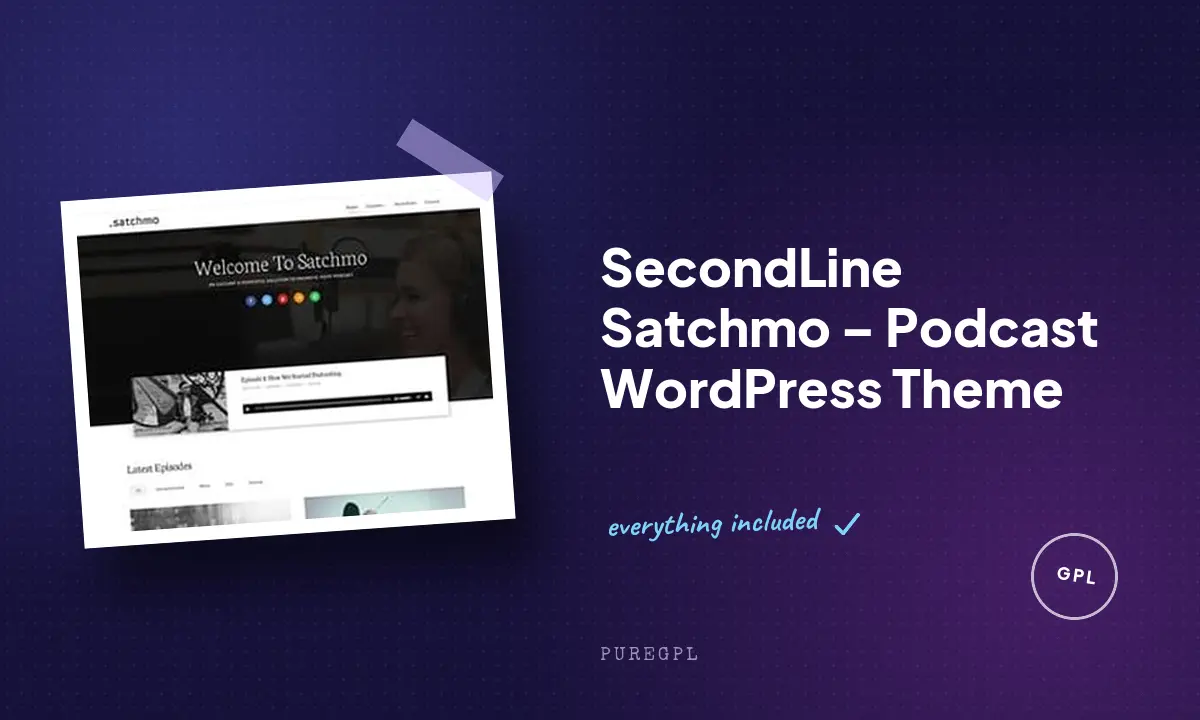 SecondLine Satchmo – Podcast WordPress Theme
