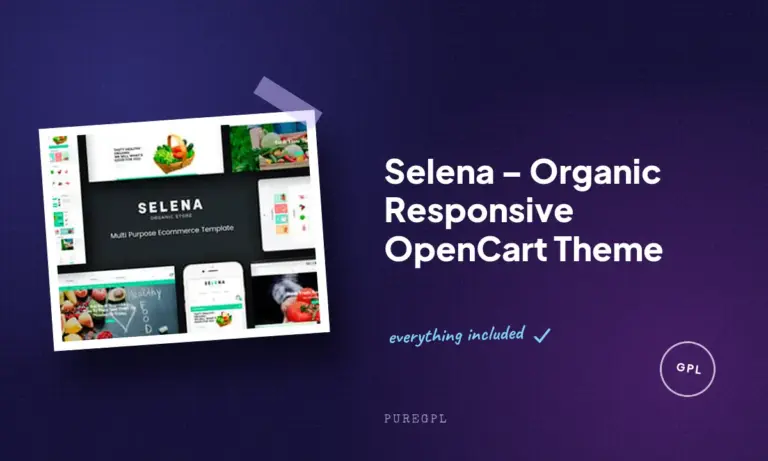 selena organic responsive opencart theme