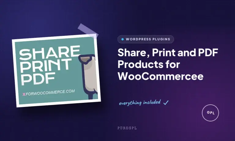 share print and pdf products for woocommercee