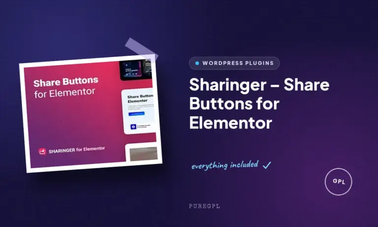 sharinger share buttons for elementor