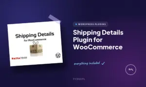 shipping details plugin for woocommerce