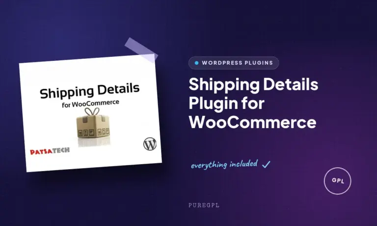 shipping details plugin for woocommerce