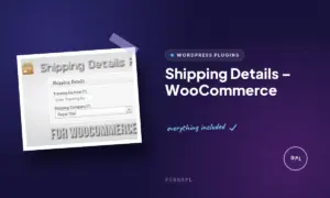 shipping details woocommerce