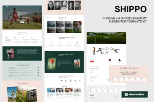 Shippo – Football & Sports Academy Elementor Template Kit