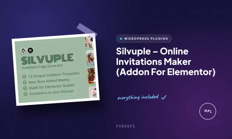 silvuple online invitations maker addon for elementor