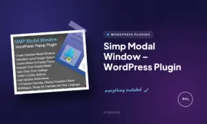 simp modal window wordpress plugin
