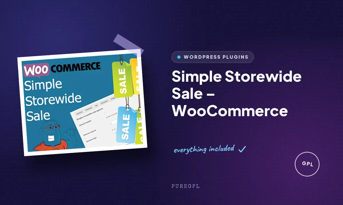WooCommerce Simple Storewide Sale