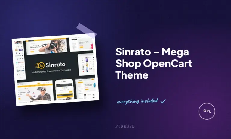 sinrato mega shop opencart theme