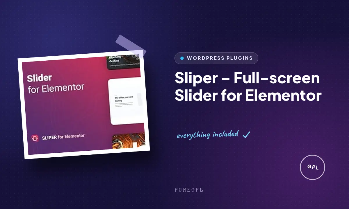 Sliper – Full-screen Slider for Elementor