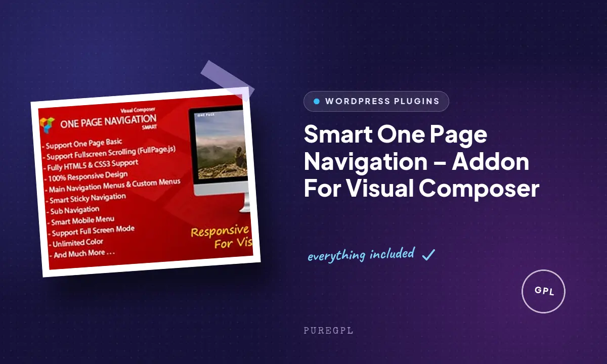 Smart One Page Navigation – Addon For Visual Composer