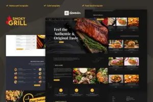 Smoky Grill – Restaurant & Cafe Elementor Pro Template Kit