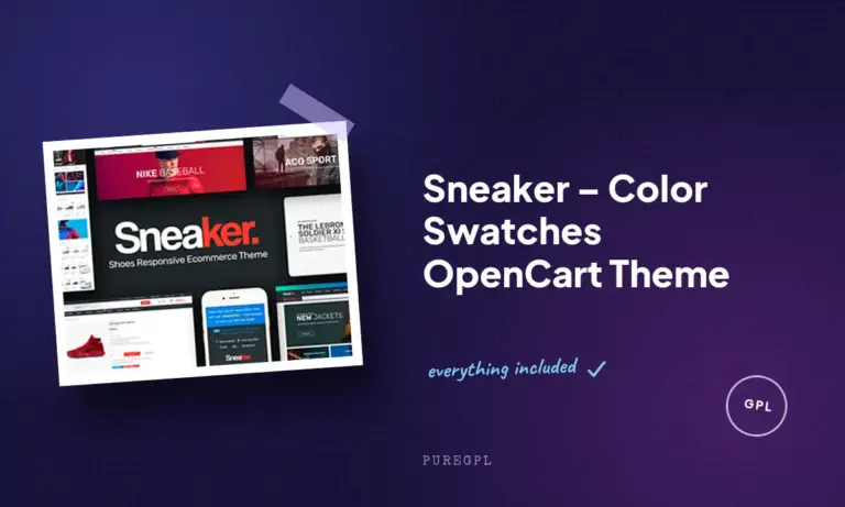 sneaker color swatches opencart theme