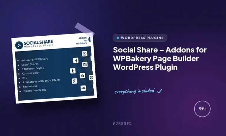 social share addons for wpbakery page builder wordpress plugin