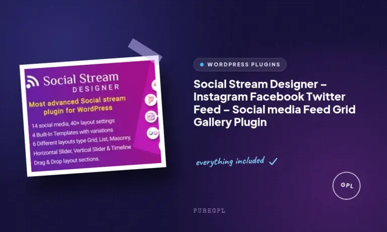 social stream designer instagram facebook twitter feed social media feed grid gallery plugin