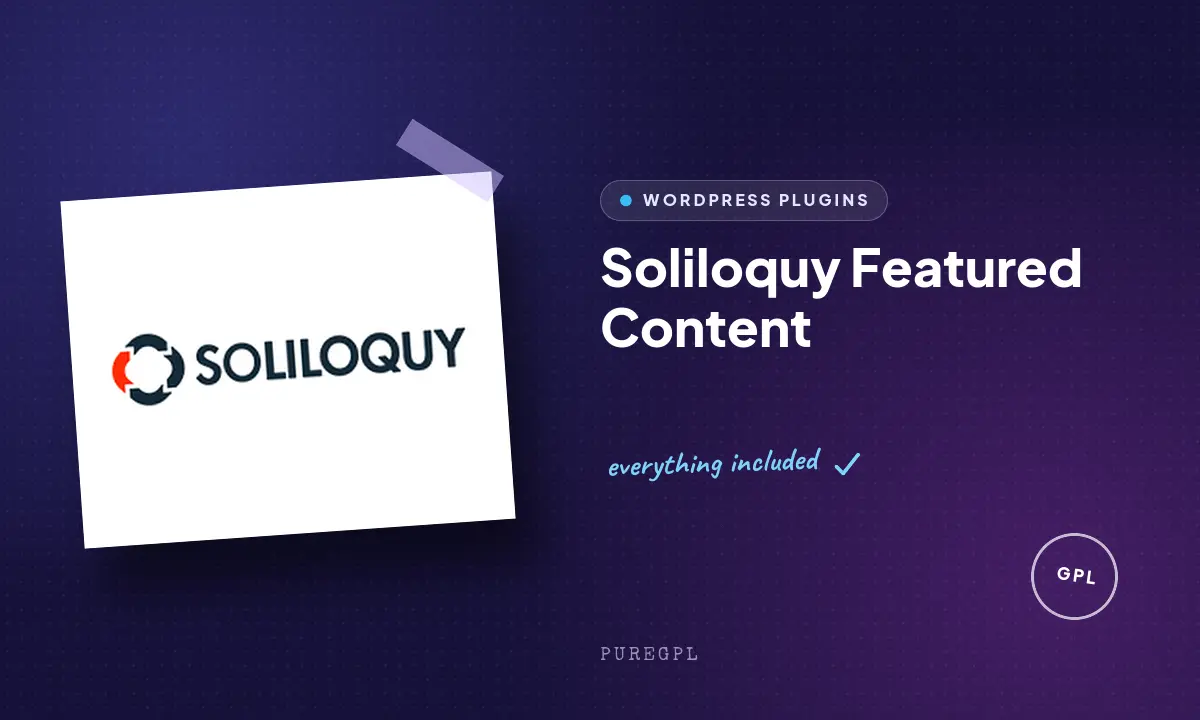 Soliloquy | Featured Content