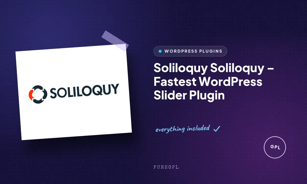 Soliloquy – Fastest WordPress Slider Plugin