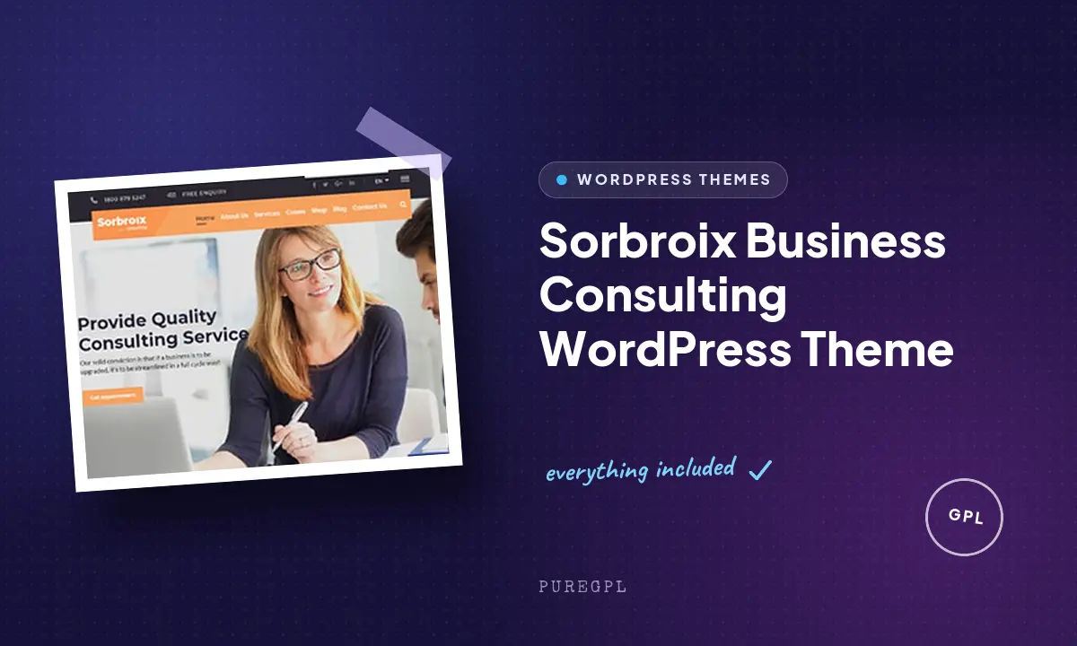 Sorbroix Business Consulting WordPress Theme