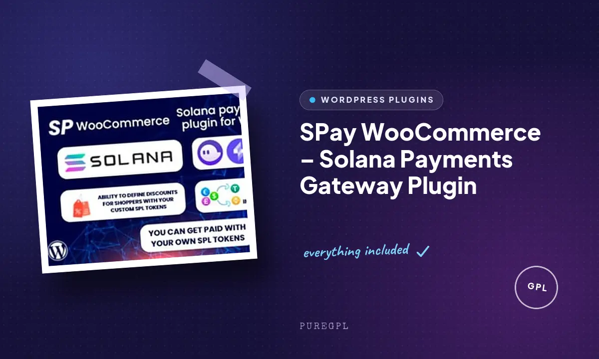 SPay WooCommerce – Solana Payments Gateway Plugin
