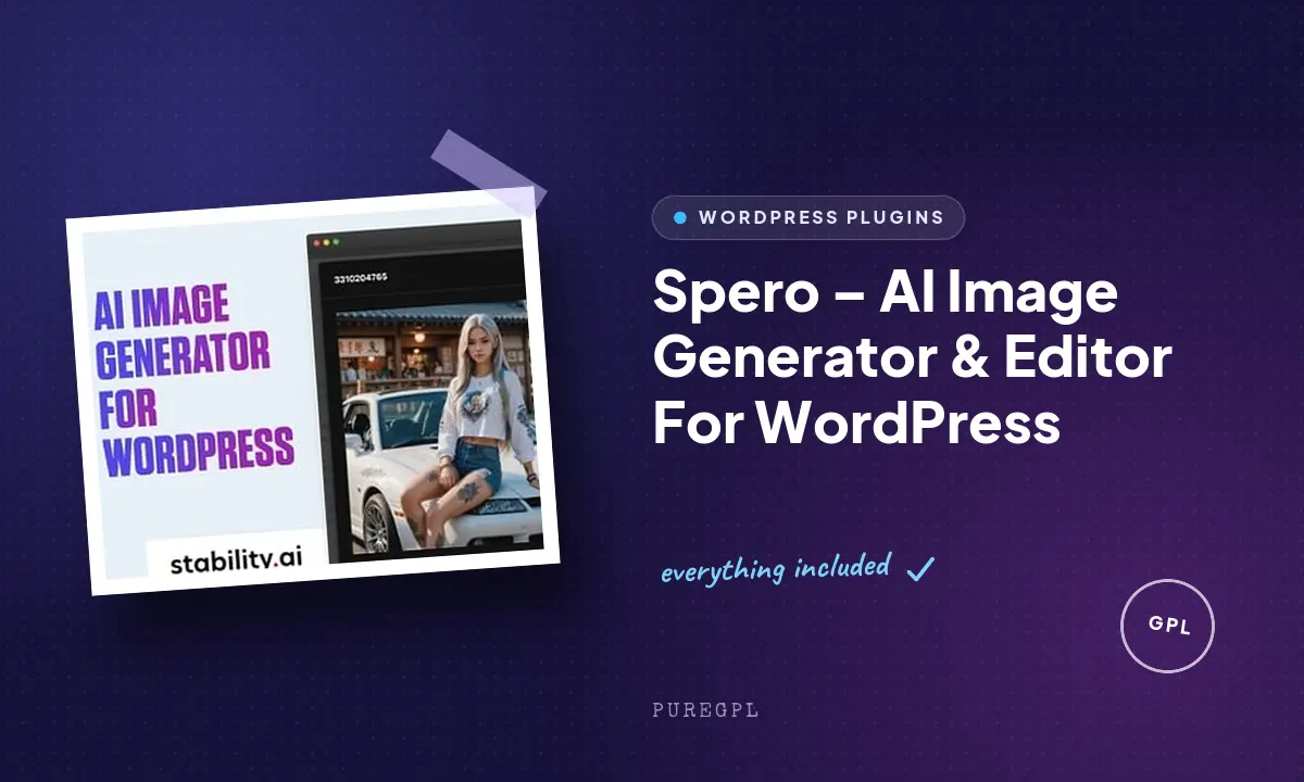Spero – AI Image Generator & Editor For WordPress