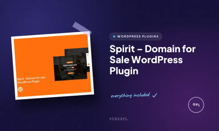 spirit domain for sale wordpress plugin