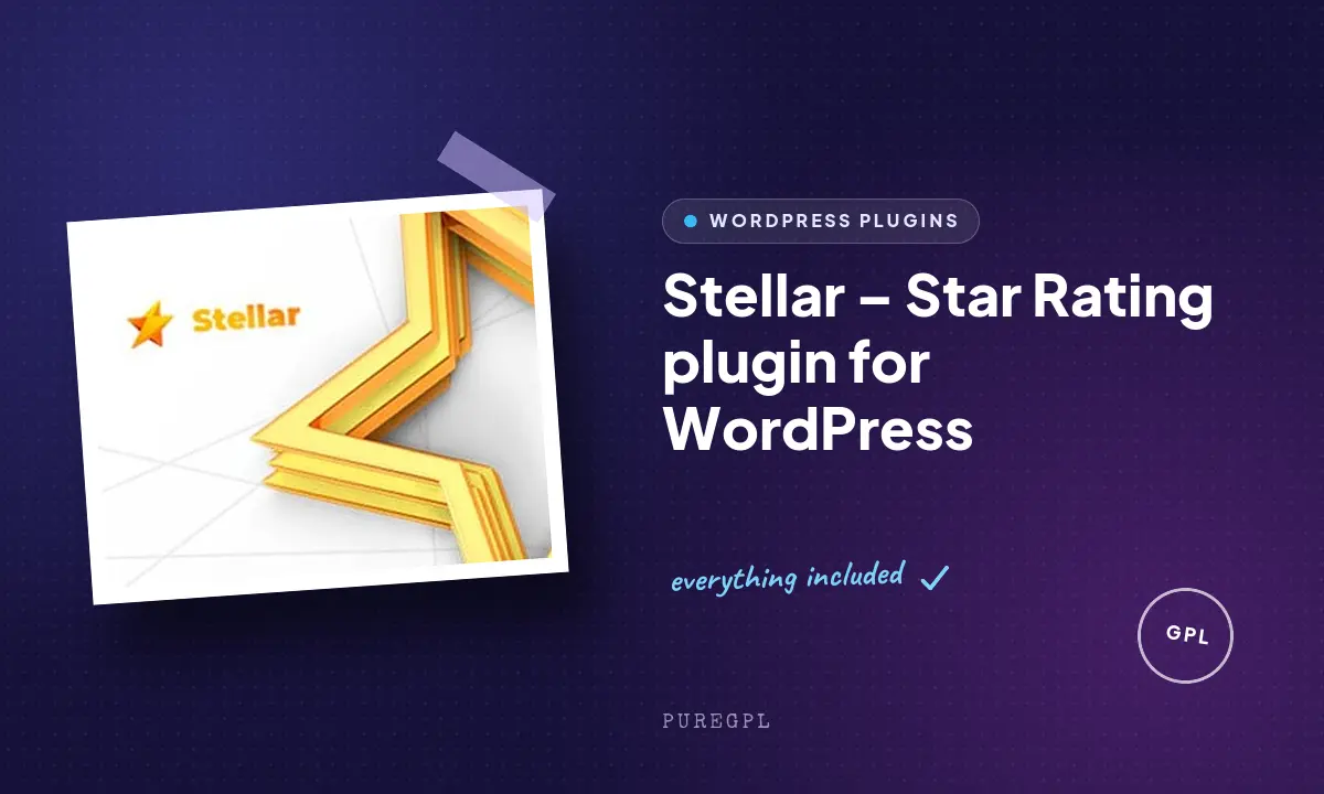 Stellar – Star Rating plugin for WordPress