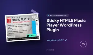 sticky html5 music player wordpress plugin