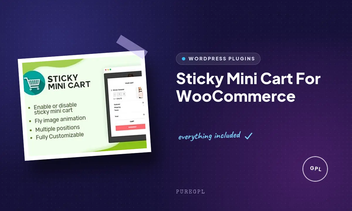 Sticky Mini Cart For WooCommerce