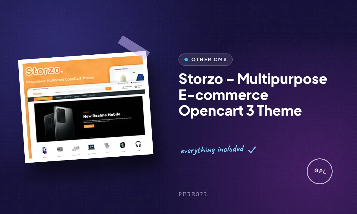 Storzo – Multipurpose E-commerce Opencart 3 Theme