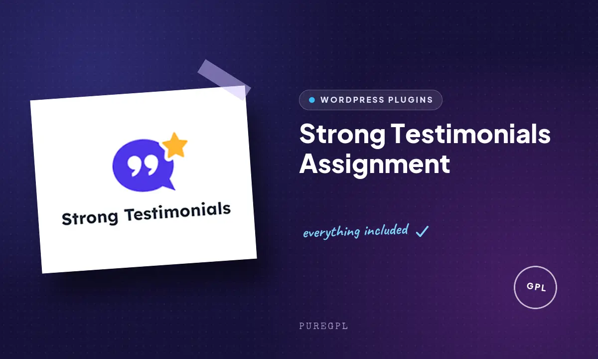 Strong testimonials | Assignment