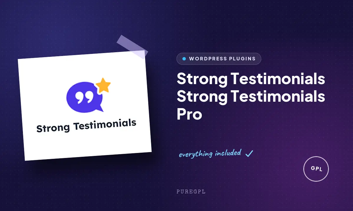 Strong Testimonials Pro