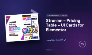struninn pricing table ui cards for elementor