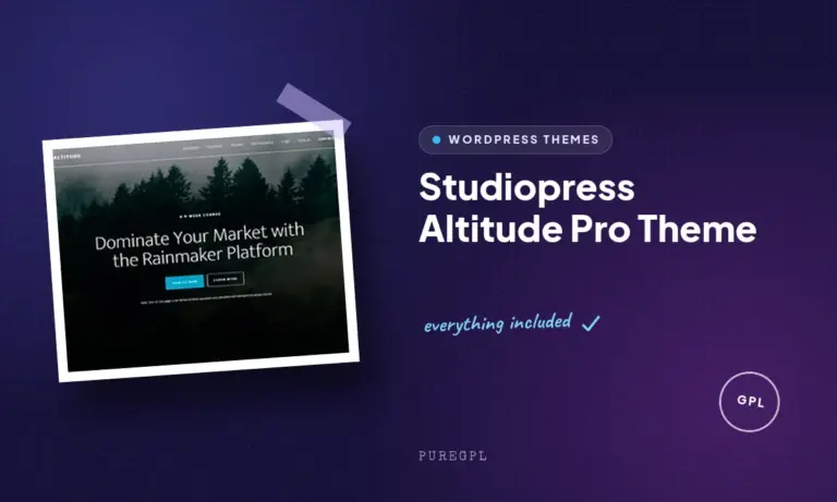 studiopress altitude pro theme
