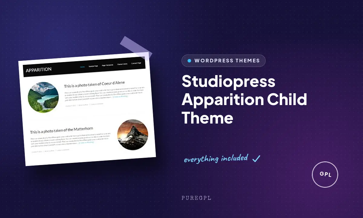 Studiopress | Apparition
