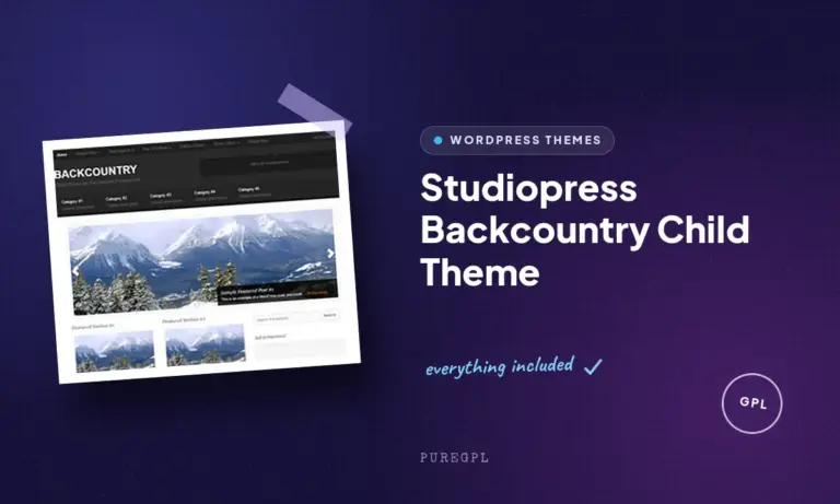 studiopress backcountry child theme