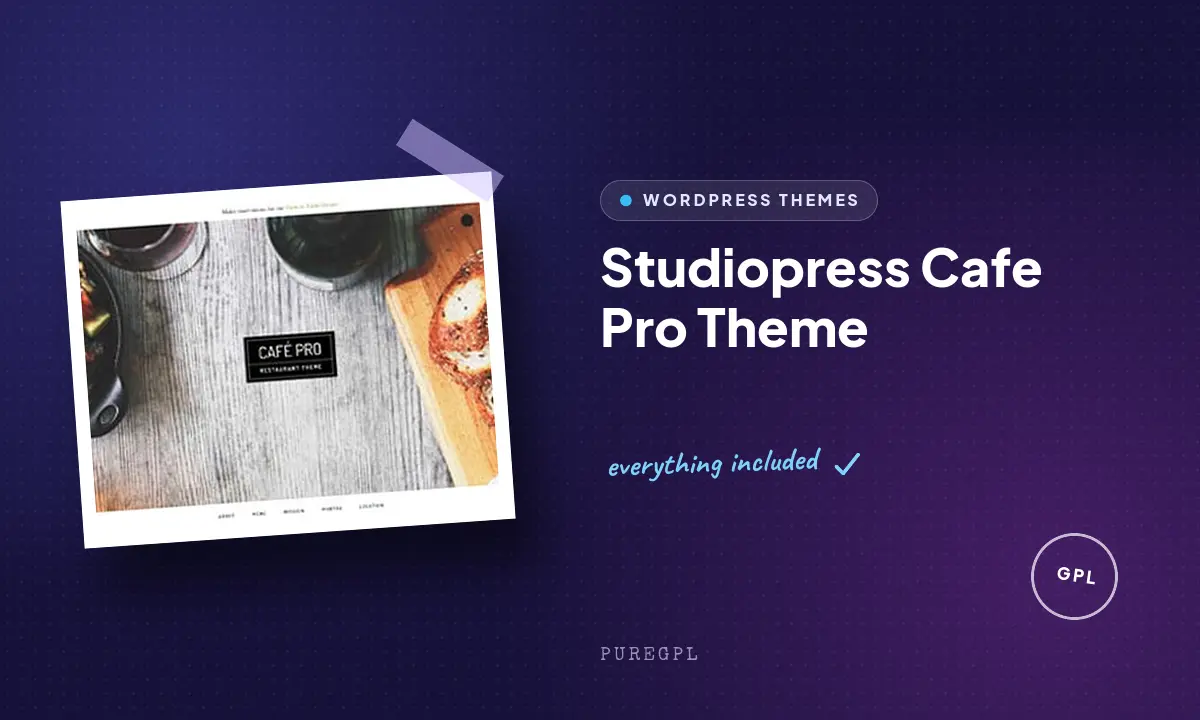 Studiopress | Cafe