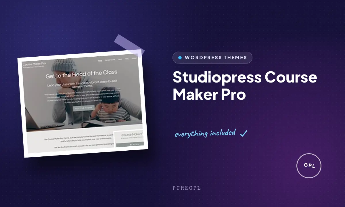Studiopress | Course Maker Pro