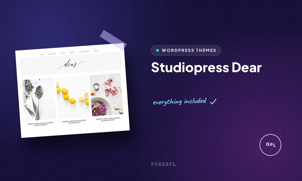 Studiopress | Dear